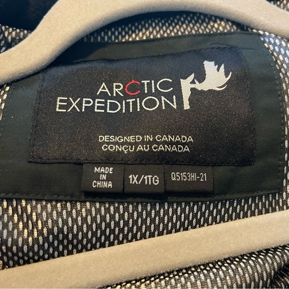 NWT ARTIC EXPEDITION WINTER COAT dark green down size 1X removable hood - Picture 13 of 16